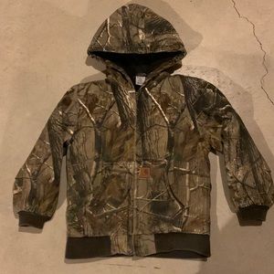 Carhart Boy’s Camo Coat Size medium (10/12)